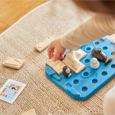 product image for finding penguin game by plan toys pl 4645 9 15
