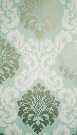 product image for Radnor Wallpaper in turquoise from the Folia Collection by Osborne & Little 52
