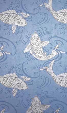 media image for Derwent Wallpaper in blue from the Folia Collection by Osborne & Little 254