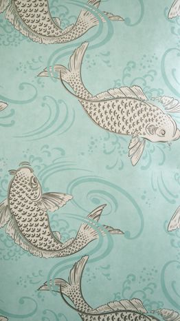 media image for Derwent Wallpaper in turquoise from the Folia Collection by Osborne & Little 214