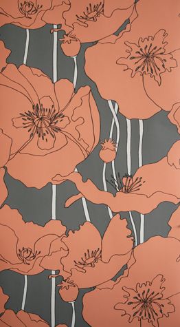media image for Arizona Wallpaper in brown from the Hothouse By Suzy Hoodless Collection by Osborne & Little 285