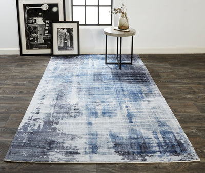product image for Cashel Hand Woven Misty Blue Rug by BD Fine Roomscene Image 1 73