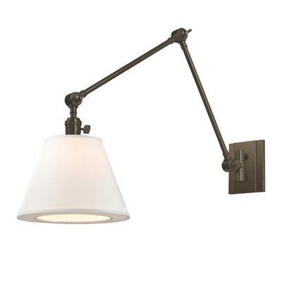 product image for hillsdale 1 light swing arm wall sconce 6234 design by hudson valley lighting 3 59