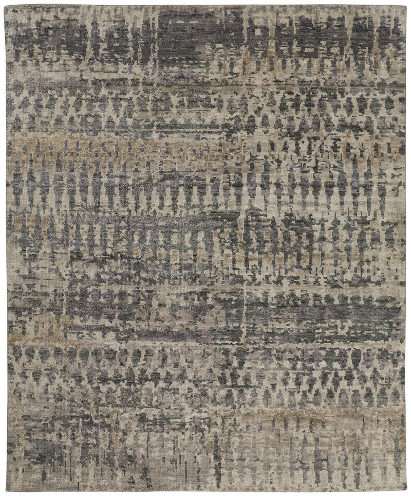 media image for Scottsdale Hand Knotted Gray and Beige Rug by BD Fine Flatshot Image 1 292