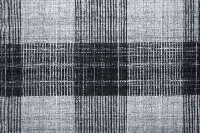 media image for Moya Flatweave Black and Gray Rug by BD Fine Texture Image 1 238