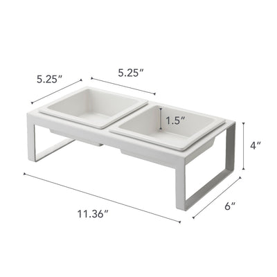 product image for tower pet food bowl with stand tall by yamazaki yama 4744 3 11