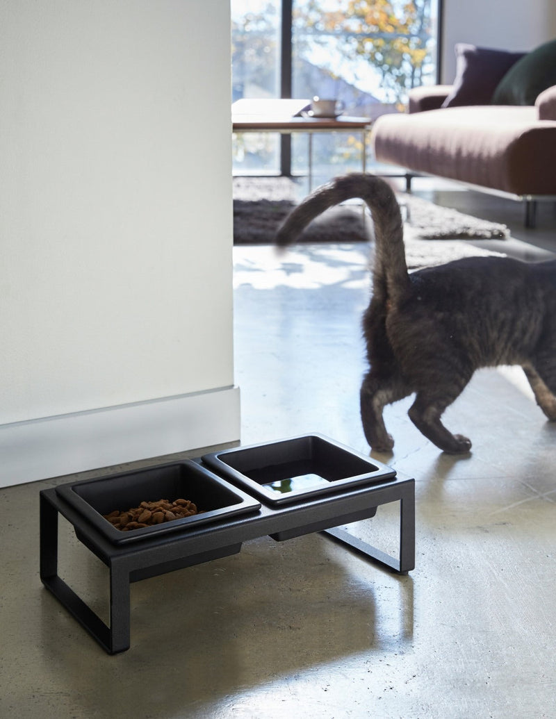 media image for tower pet food bowl with stand tall by yamazaki yama 4744 9 244
