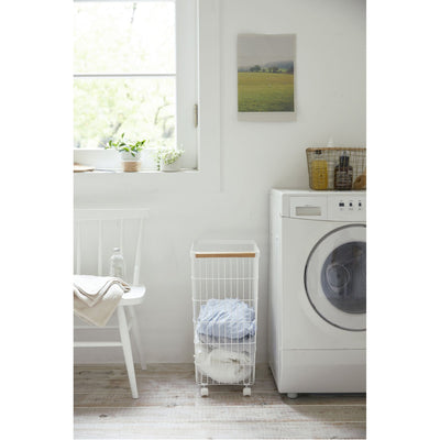 product image for Tosca Slim Rolling Laundry Basket by Yamazaki 13