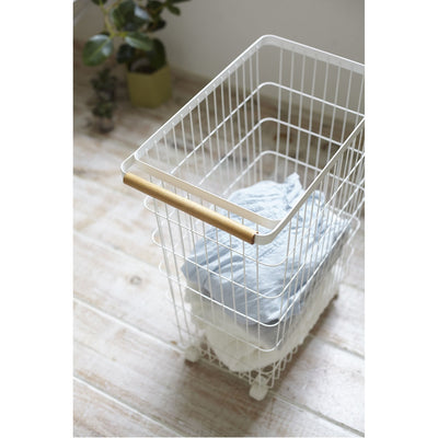 product image for Tosca Slim Rolling Laundry Basket by Yamazaki 85
