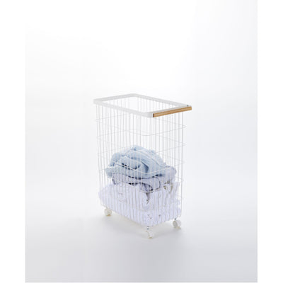 product image for Tosca Slim Rolling Laundry Basket by Yamazaki 15