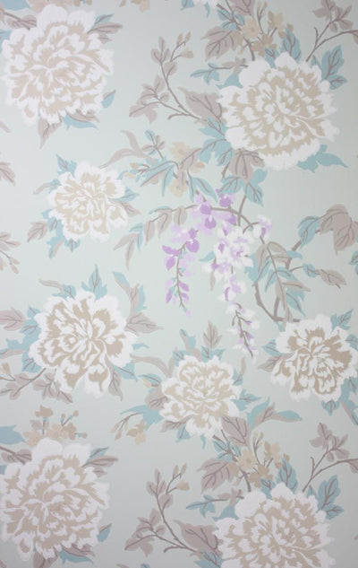 product image for Persian Garden Wallpaper in turquoise and gray Color by Osborne & Little 97