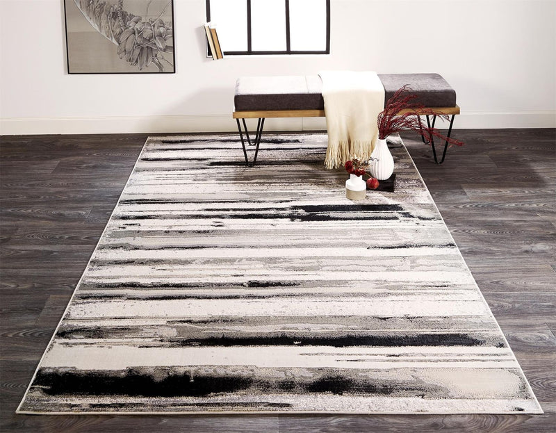 media image for Orin Silver and Gray Rug by BD Fine Roomscene Image 1 218