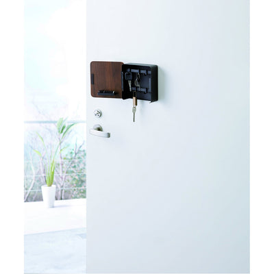 product image for Rin Square Magnet Key Cabinet - Wood Accent by Yamazaki 8