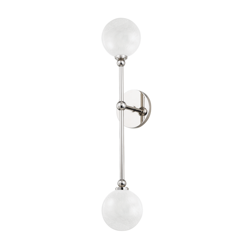 media image for andrews 2 light wall sconce by hudson valley lighting 4802 agb 2 230
