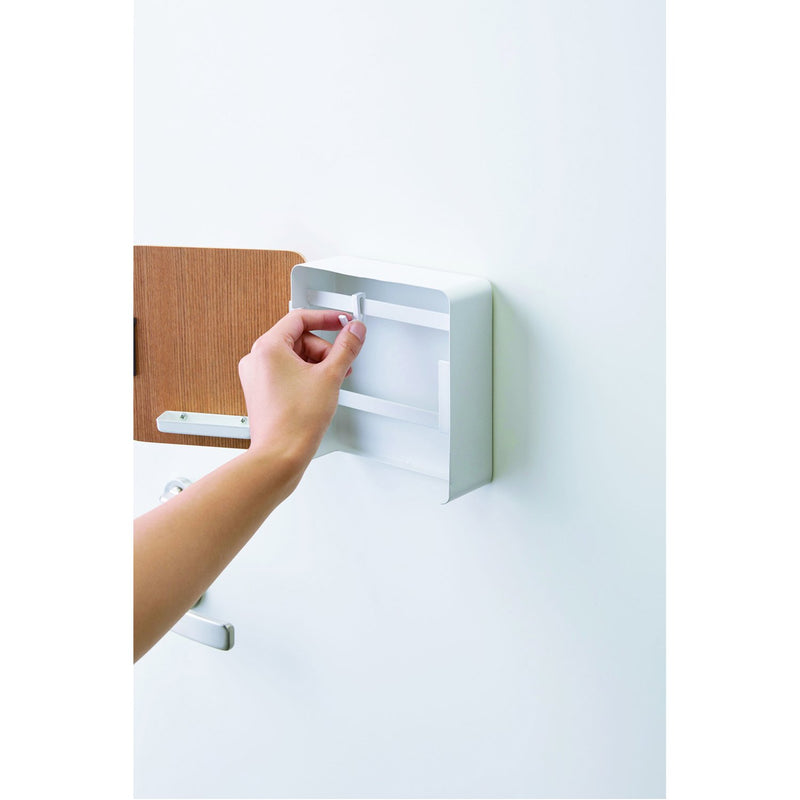 media image for Rin Square Magnet Key Cabinet - Wood Accent by Yamazaki 250