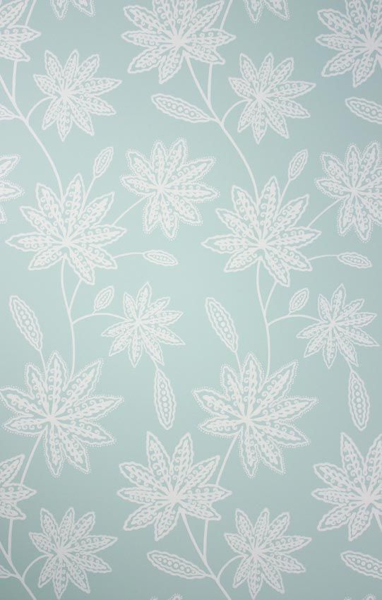 media image for Sample Chenar Wallpaper in turquoise from the Persian Garden Collection by Osborne & Little 224