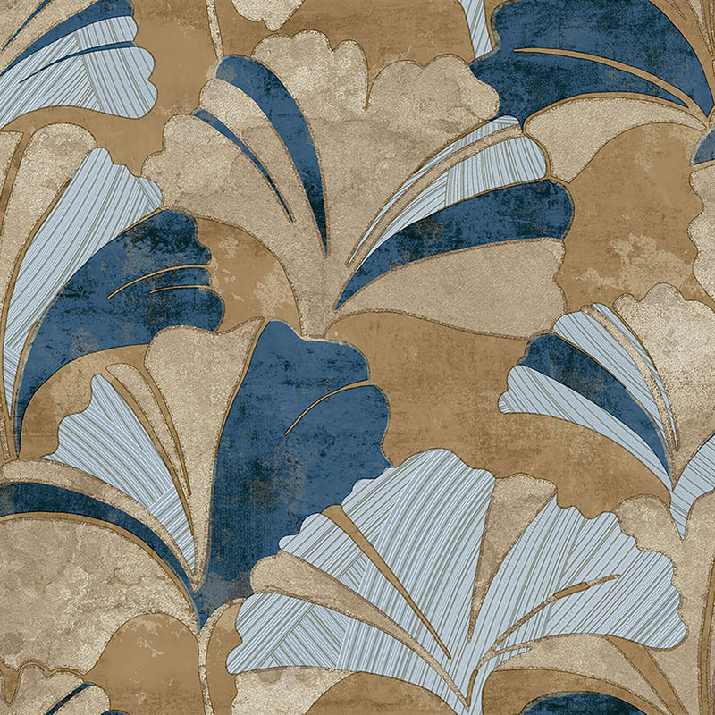 media image for Ginko Blue Wallpaper from Stratum Collection by Galerie Wallcoverings 230