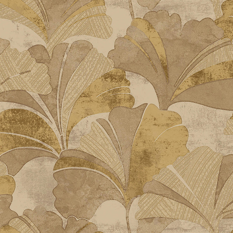 media image for Ginko Gold/Brown Wallpaper from Stratum Collection by Galerie Wallcoverings 258