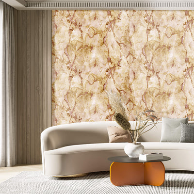 product image for Marmo Gold/Pink Wallpaper from Stratum Collection by Galerie Wallcoverings 97