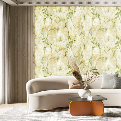 product image for Marmo Gold/Green Wallpaper from Stratum Collection by Galerie Wallcoverings 51