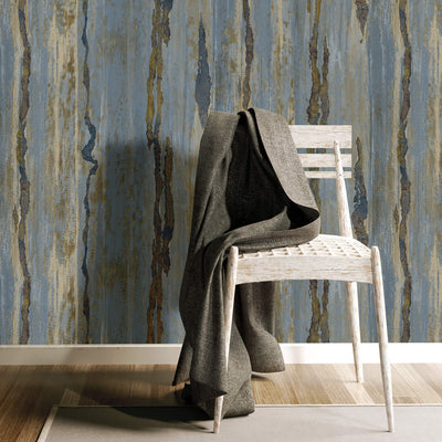 product image for Verticale Blue/Gold Wallpaper from Stratum Collection by Galerie Wallcoverings 31