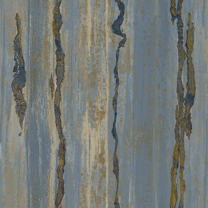 media image for Verticale Blue/Gold Wallpaper from Stratum Collection by Galerie Wallcoverings 27