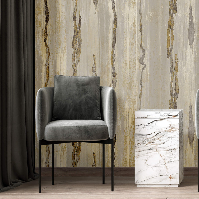 media image for Verticale Grey/Black Wallpaper from Stratum Collection by Galerie Wallcoverings 264