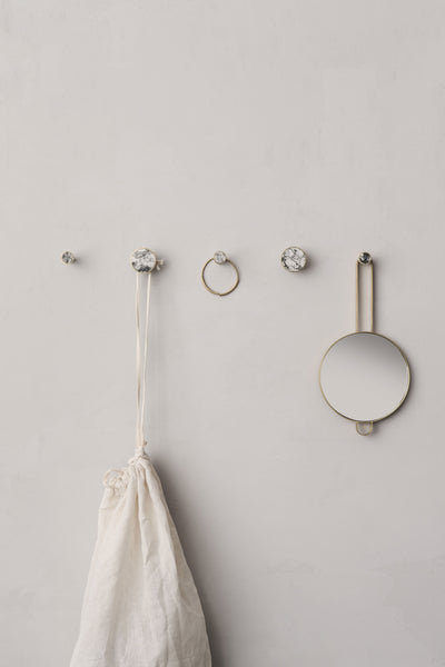 product image for Poise Hand Mirror in Brass by Ferm Living 87
