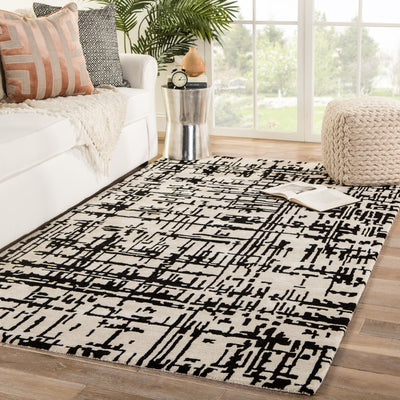 product image for cln15 pals handmade trellis cream black area rug design by jaipur 4 31