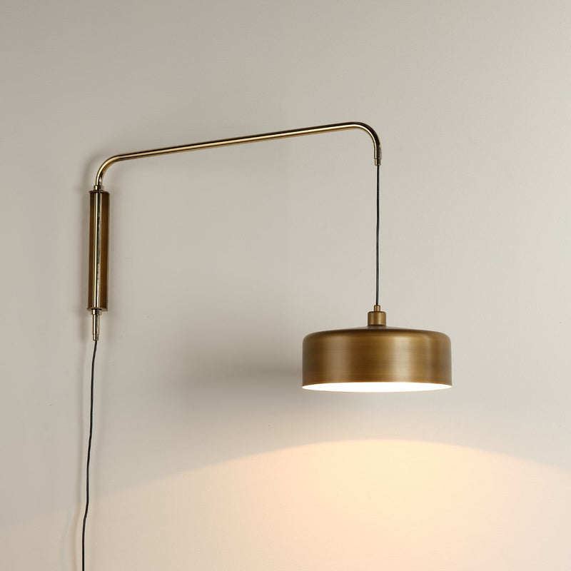media image for jeno swing arm wall sconce by jamie young 4jeno lgbr 8 275