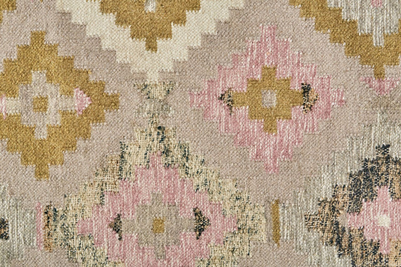 media image for Tralee Flatweave Ivory and Pink Rug by BD Fine Texture Image 1 212