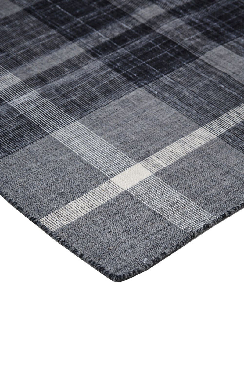 media image for Jens Hand Woven Gray and Black Rug by BD Fine Corner Image 1 272