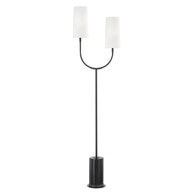 product image for Vesper 2 Light Marble Floor Lamp by Hudson Valley 24