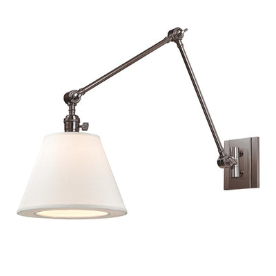 product image for hillsdale 1 light swing arm wall sconce 6234 design by hudson valley lighting 2 1