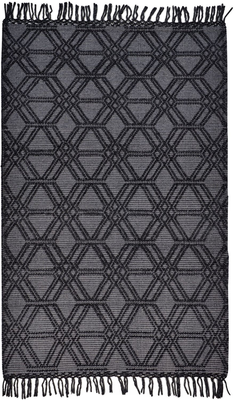 media image for Lavinda Hand Woven Gray and Black Rug by BD Fine Flatshot Image 1 283