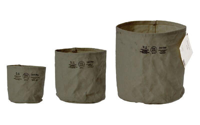 product image for canvas pot cover small green design by puebco 1 35