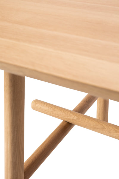 product image for Oak Profile Varnished Dining Table in Various Sizes 37