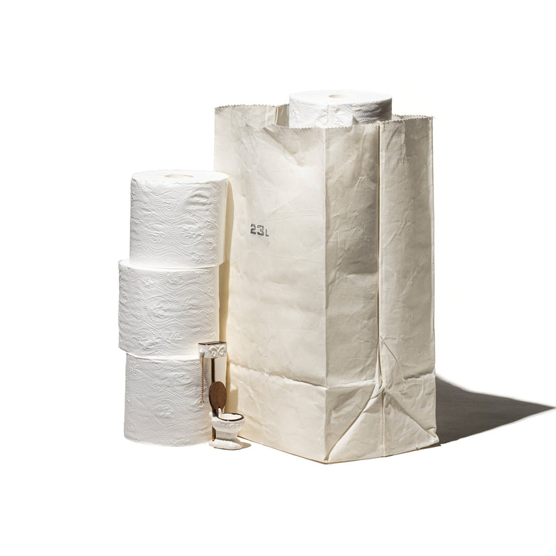 media image for grocery bag 23l white design by puebco 1 264