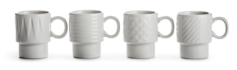 media image for set of 4 coffee more espresso mugs design by sagaform 2 285