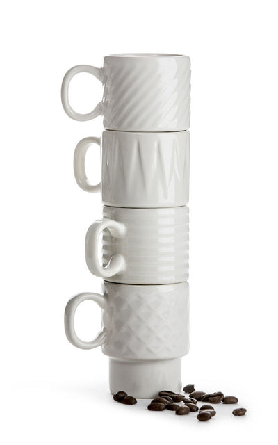 product image for set of 4 coffee more espresso mugs design by sagaform 1 55