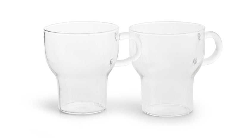 media image for glass mug 2 pack by sagaform 5018163 3 222