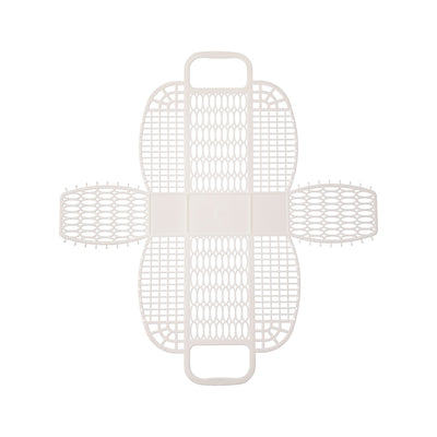 product image for plastic market bag large white design by puebco 4 11