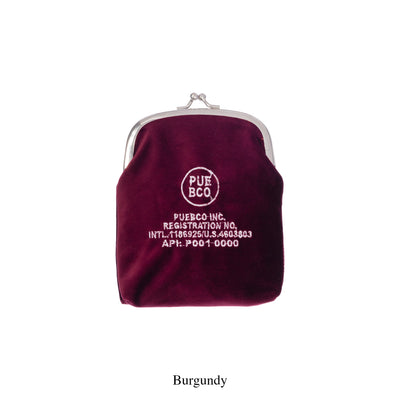 product image for velvet frame pouch burgundy design by puebco 3 97