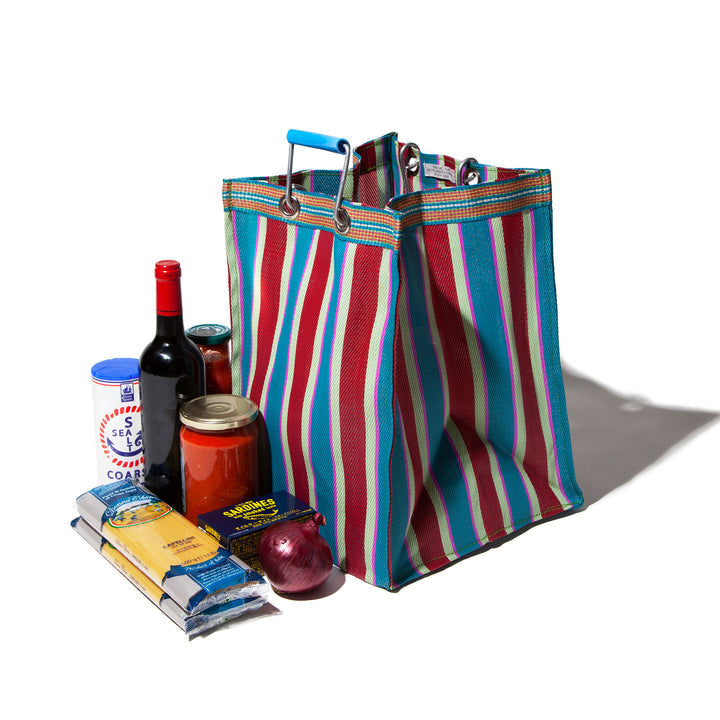 media image for recycled plastic stripe bag rectangle d30 by puebco 503219 1 217