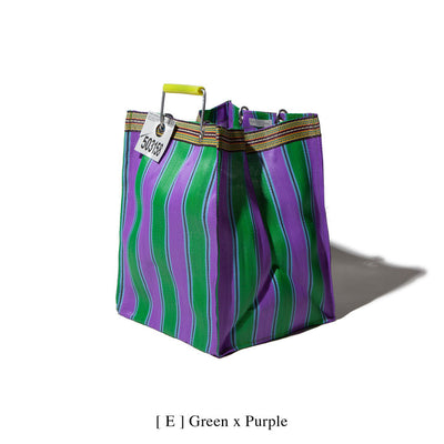 product image for recycled plastic stripe bag rectangle d30 by puebco 503219 6 84