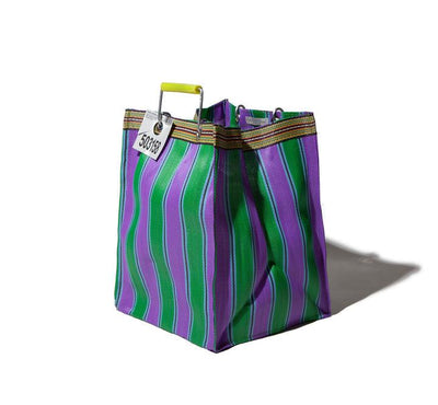 product image for recycled plastic stripe bag rectangle d30 by puebco 503219 6 84