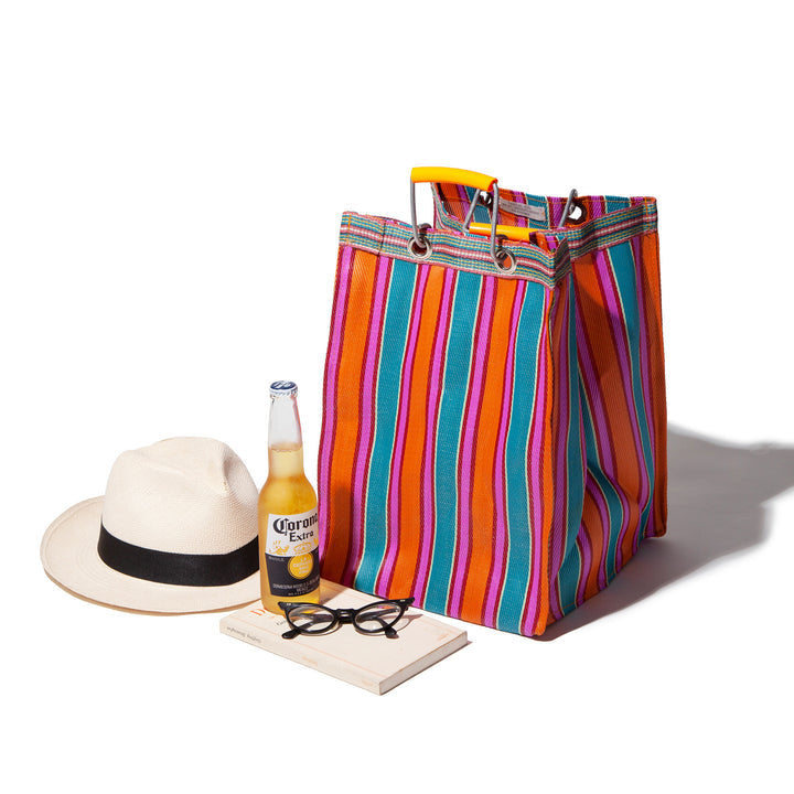 media image for recycled plastic stripe bag rectangle d30 by puebco 503219 9 274