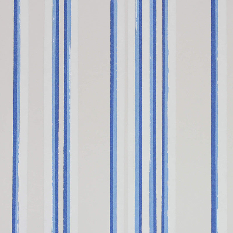 media image for Stripe Narrow Wallpaper in Blue/Orange 275