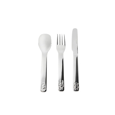 product image for we love animals cutlery pack of 3 brushed steel 1 34
