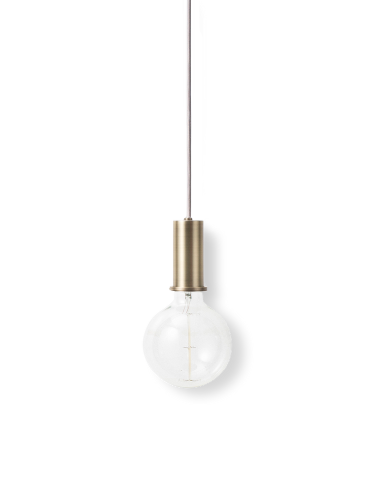 media image for Socket Pendant Low in Brass by Ferm Living 285